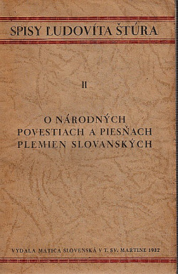 O národných povestiach a piesňach plemien slovanských