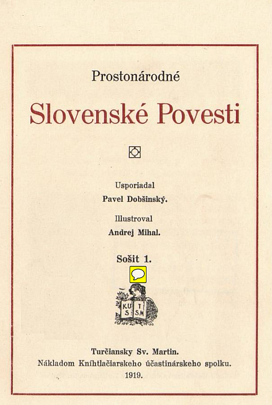 Prostonárodné slovenské povesti: Sošit 1