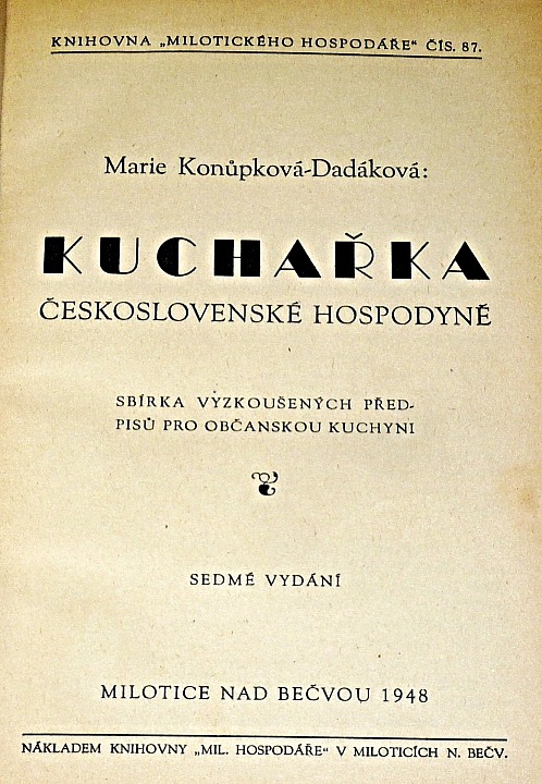 Kuchařka československé hospodyně