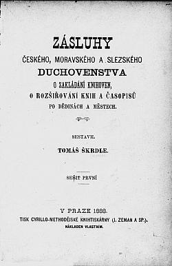 Zásluhy českého, moravského a slezského duchovenstva o zakládání knihoven, o rozšiřování knih a časopisů po dědinách a městech