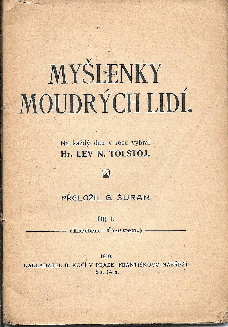 Myšlenky moudrých lidí: na každý den v roce vybral Lev N. Tolstoj