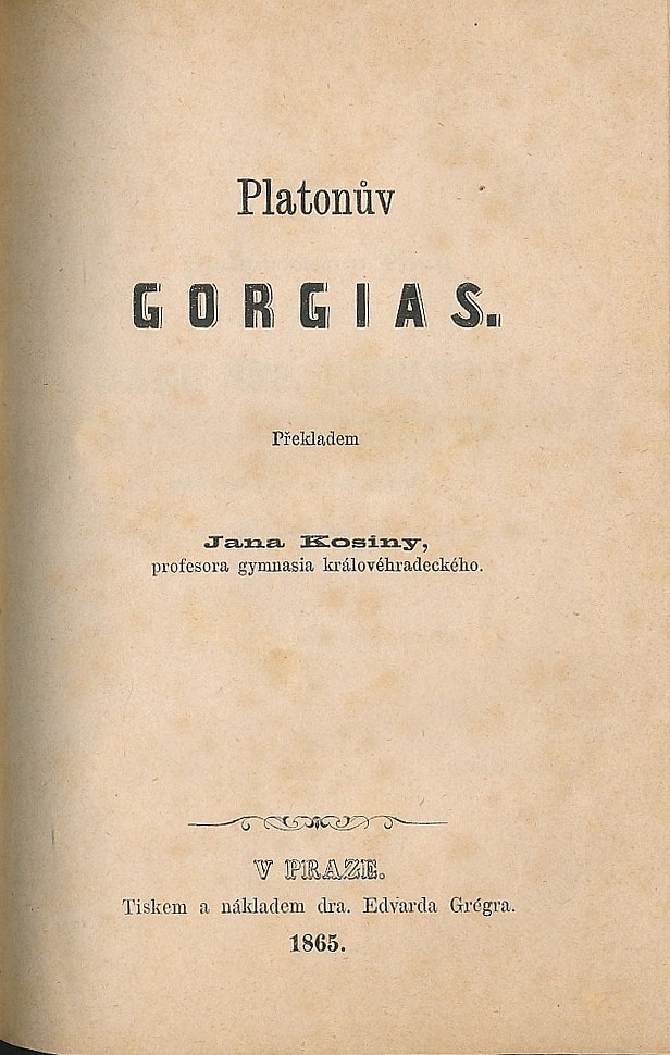 Platonův Gorgias