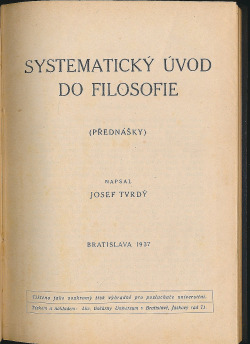 Systematický úvod do filosofie