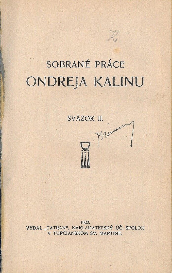 Sobrané práce Ondreja Kalinu II.