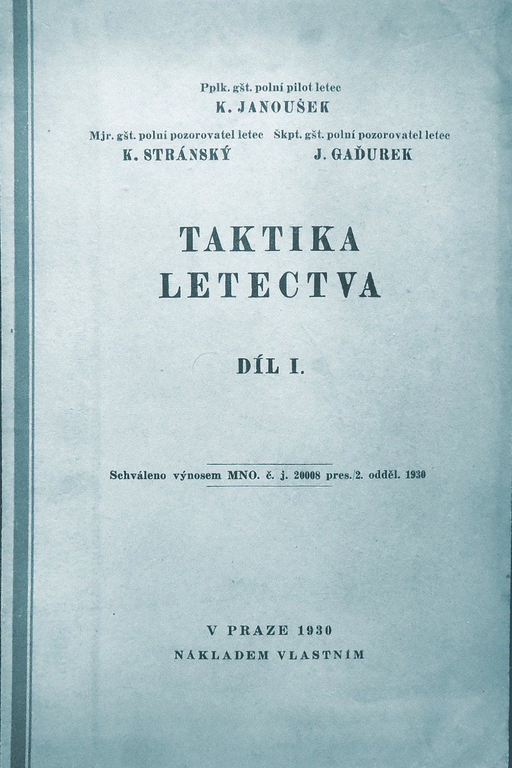 Taktika letectva I.