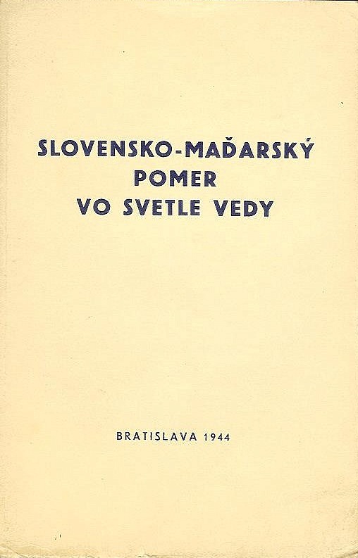 Slovensko-maďarský pomer vo svetle vedy