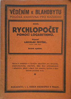 Rychlopočet pomocí logarithmů