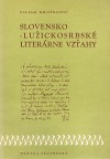 Slovensko-lužickosrbské literárne vzťahy