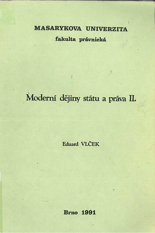 Moderní dějiny státu a práva II. – Státy východní Evropy