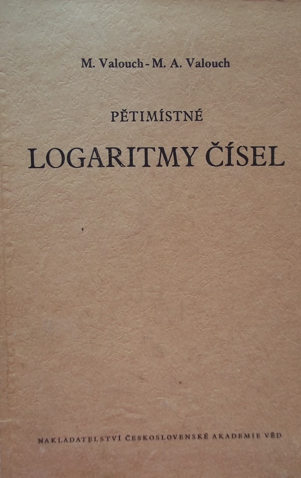 Pětimístné logaritmy čísel