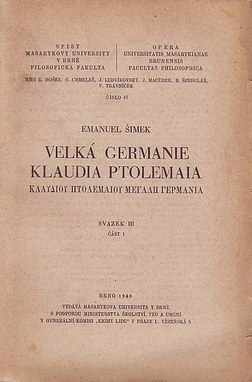 Velká Germanie Klaudia Ptolemaia. Sv. 3. Část 1