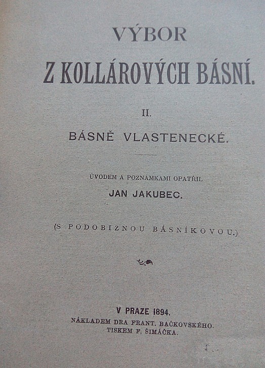 Výbor z Kollárových básní II, Básně vlastenecké