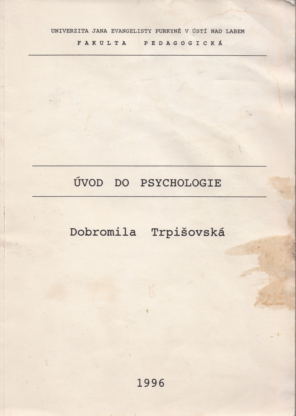 Úvod do psychologie