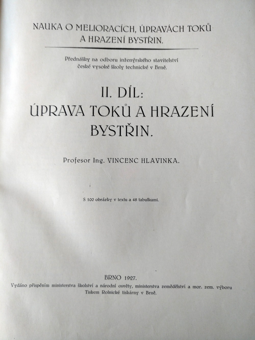 Nauka o melioracích, úpravách toků a hrazení bystřin 2