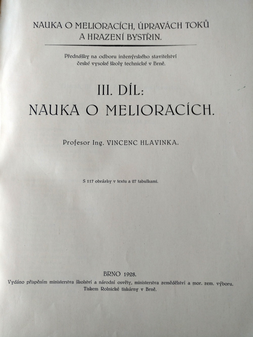 Nauka o melioracích, úpravách toků a hrazení bystřin 3