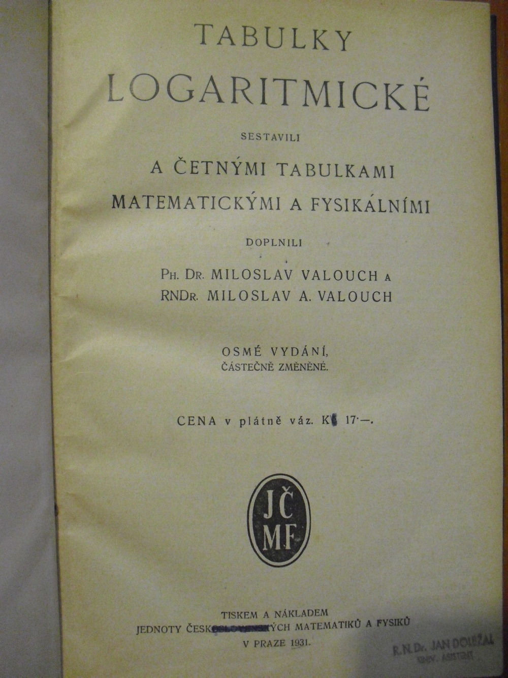 Logaritmické tabulky