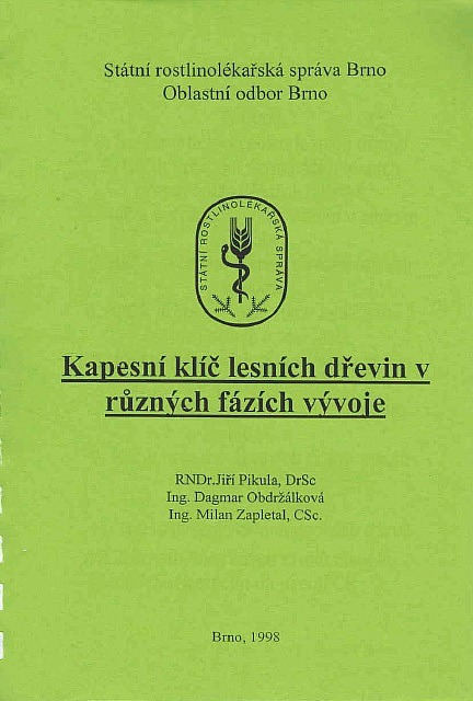 Kapesní klíč lesních dřevin v různých fázích vývoje