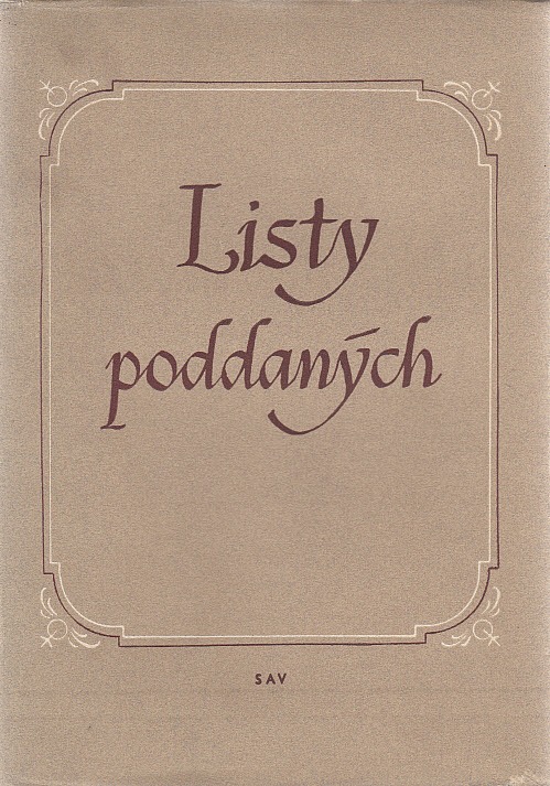 Listy poddaných z rokov 1538-1848