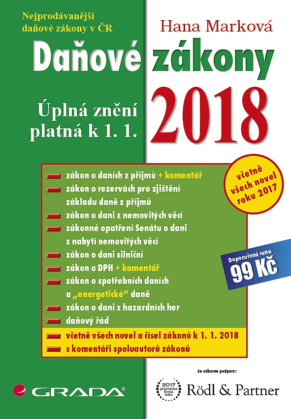 Daňové zákony 2018