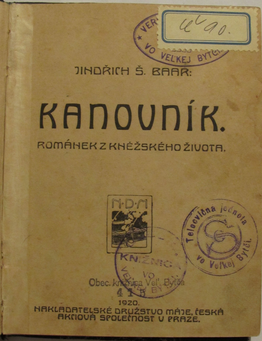 Kanovník : románek z kněžského života