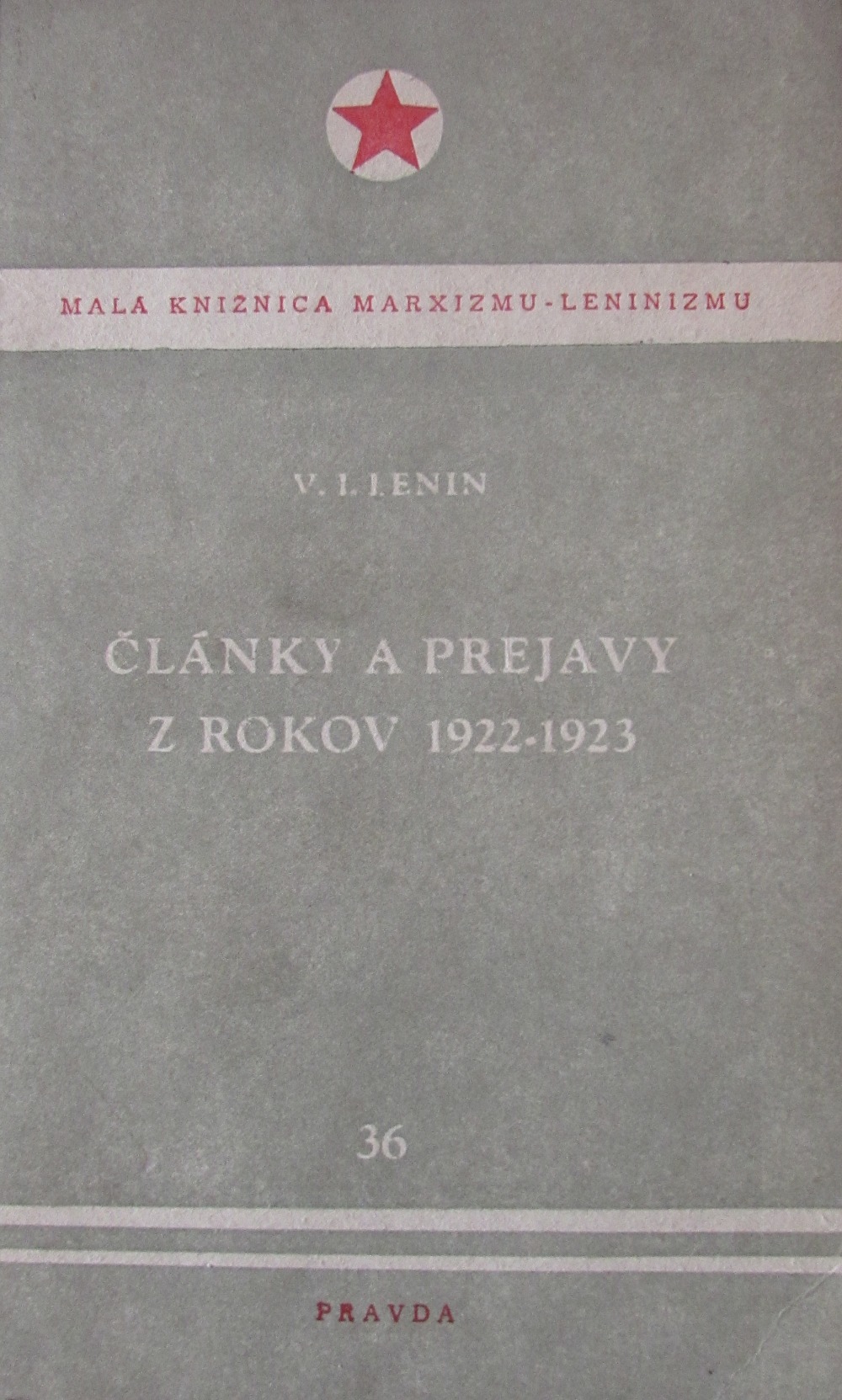 Články a prejavy z rokov 1922-1923