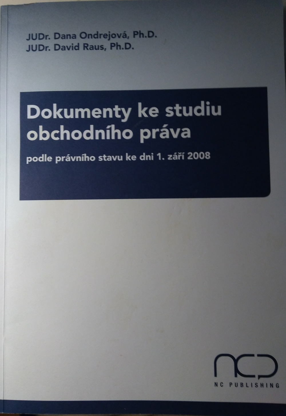 Dokumenty ke studiu obchodního práva