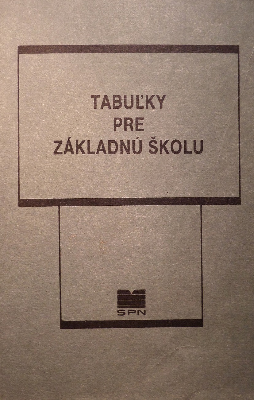 Tabuľky pre základnú školu