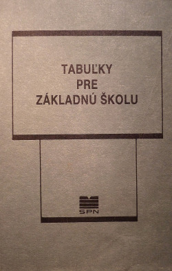 Tabuľky pre základnú školu