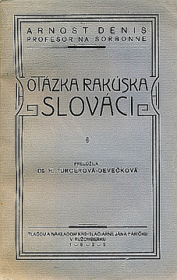 Otázka Rakúska. Slováci