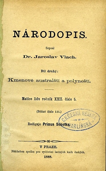 Kmenové australští a polynéští - Národopis (II. díl)