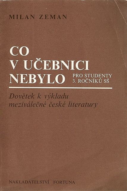 Co v učebnici nebylo pro studenty 3. ročníků SŠ