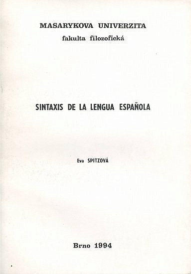 Sintaxis de la lengua espaňola
