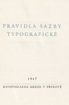 Pravidla sazby typografické