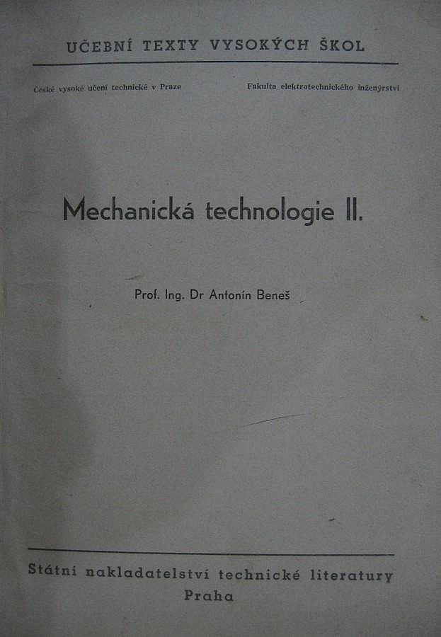 Mechanická technologie II.