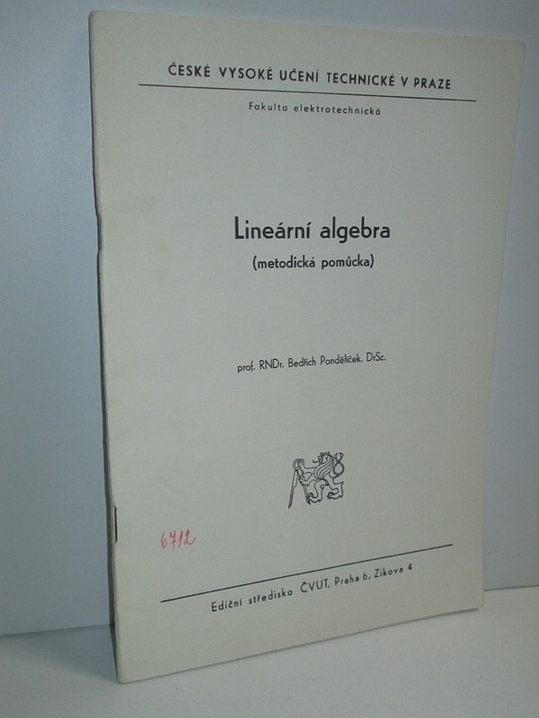 Lineární algebra (metodická pomůcka)