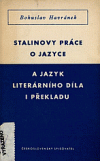 Stalinovy práce o jazyce a jazyk literárního díla i překladu