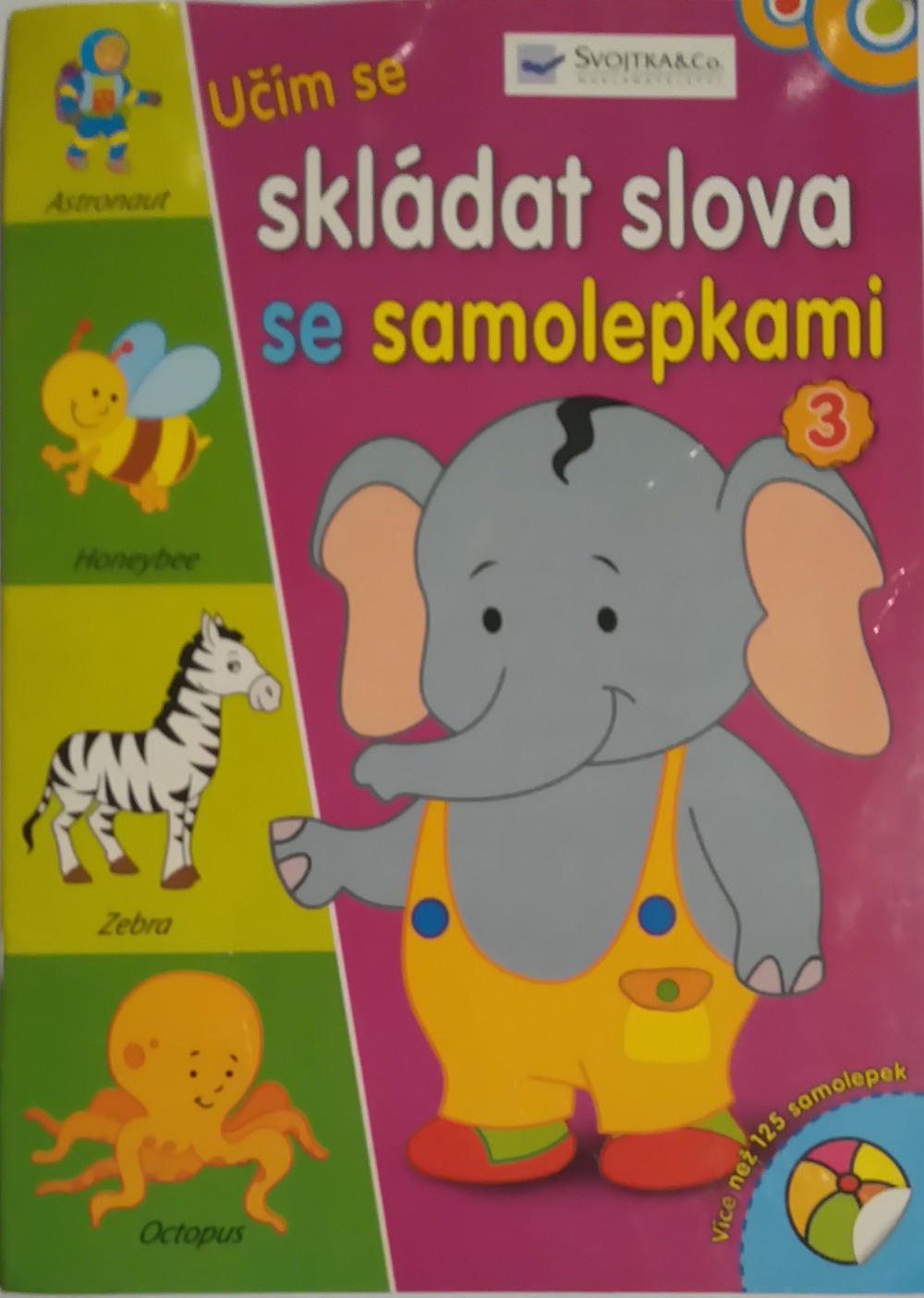 Učím se skládat slova se samolepkami