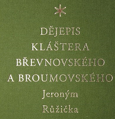 Dějepis kláštera břevnovského a broumovského