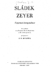 Sládek - Zeyer. Vzájemná korespondence