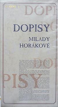 Dopisy Milady Horákové