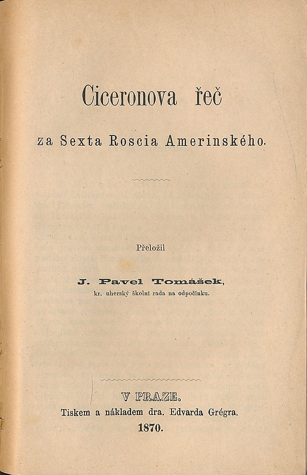 Ciceronova řeč za Sexta Roscia Amerinského