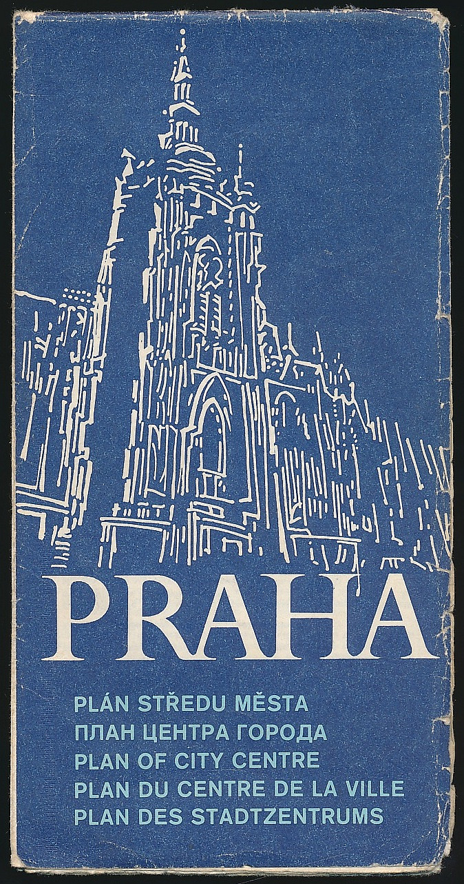 Praha - plán středu města