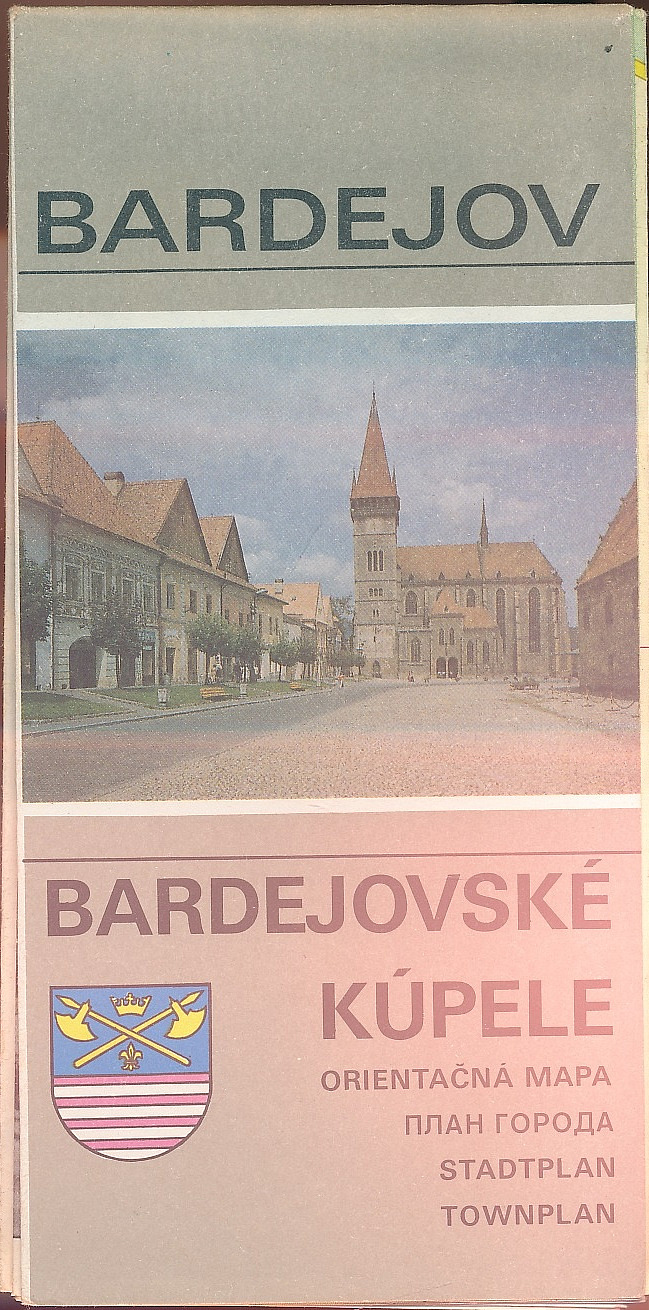 Bardejov, Bardejovské kúpele - orientačná mapa