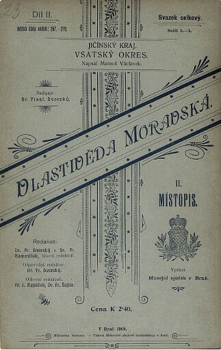 Vlastivěda moravská. II, Místopis Moravy. Díl III místopisu, Jičínský kraj. Čís. 71, Vsatský okres