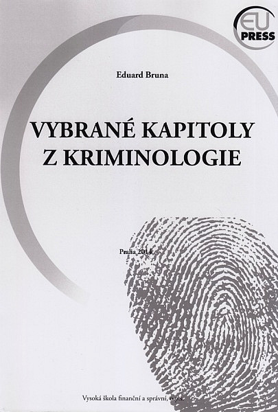 Vybrané kapitoly z kriminologie