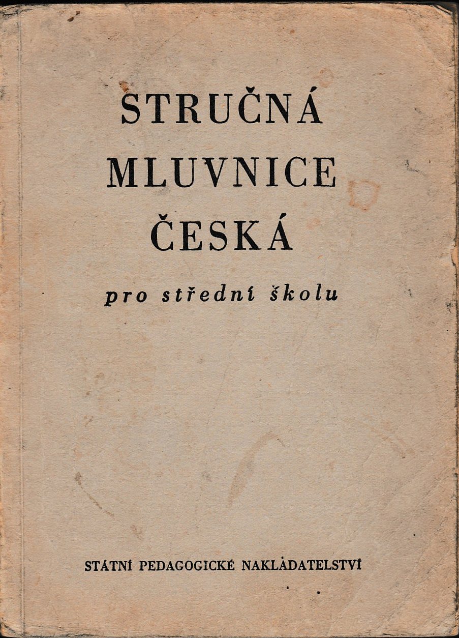 Stručná mluvnice česká pro střední školu