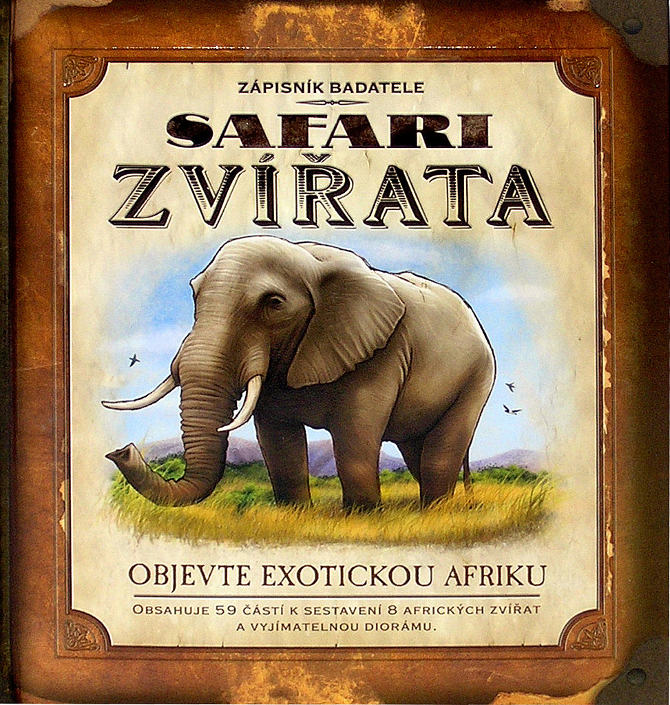 Safari zvířata - zápisník badatele