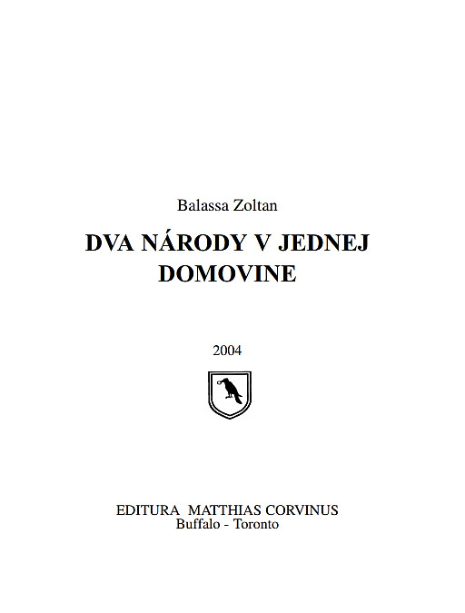 Dva národy v jednej domovine