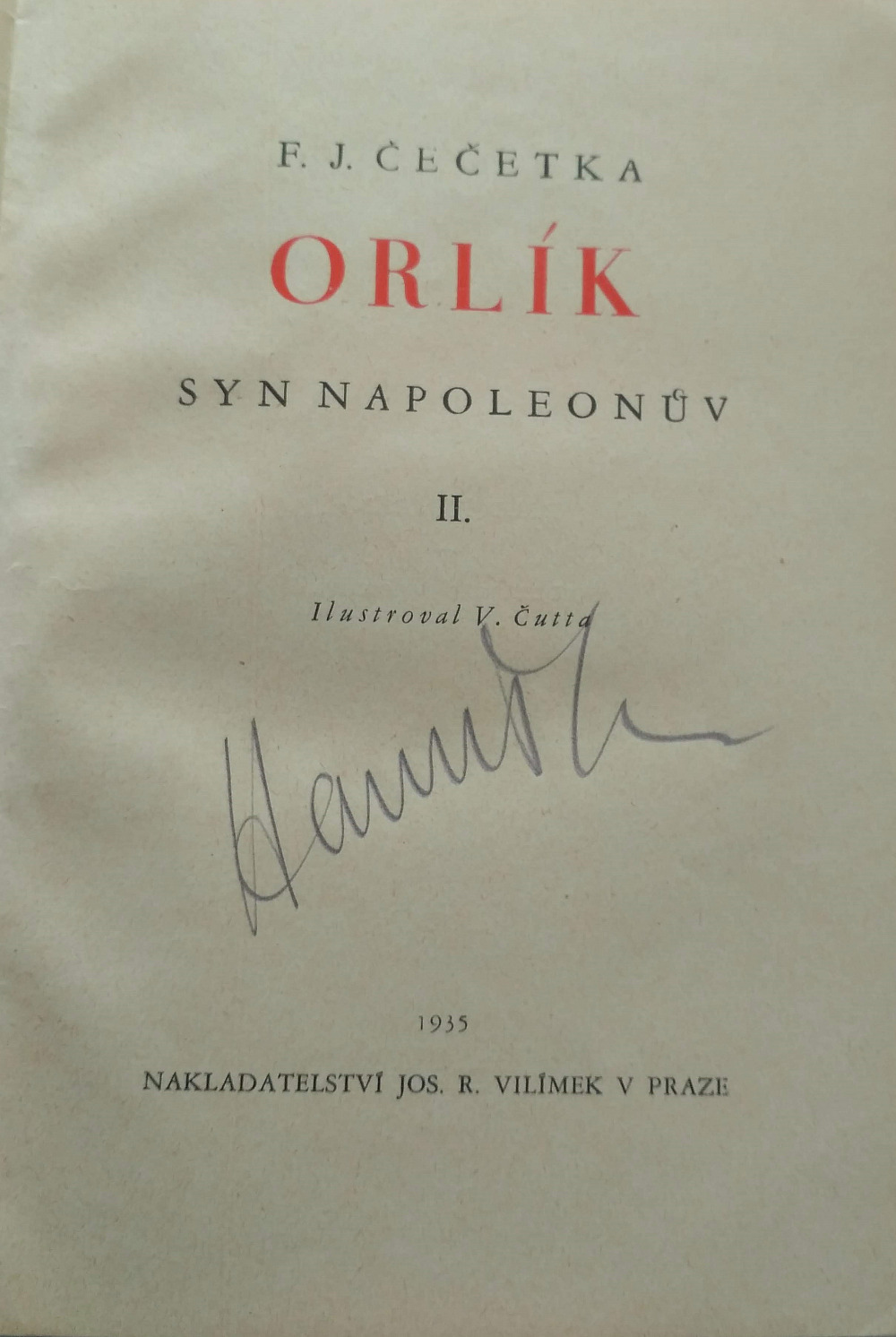 Orlík syn Napoleonův II.