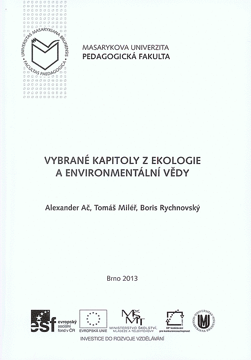 Vybrané kapitoly z ekologie a environmentální vědy